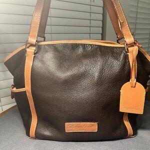 DOONEY & BOURKE Authentic Florentine Kristen Classical Leather Shoulder Tote Bag